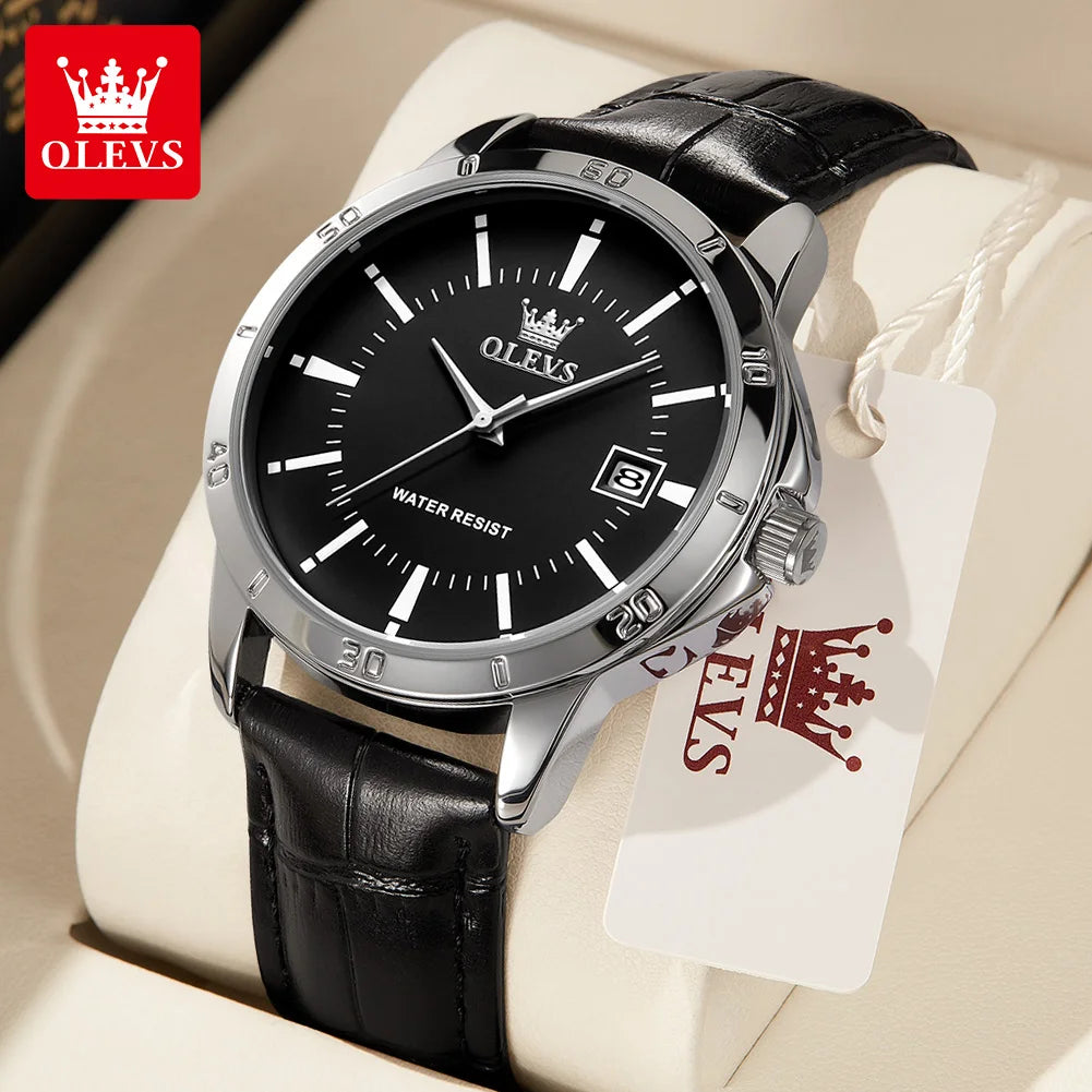 Luxury Men's Quartz Watch with Stainless Steel Band – Waterproof, Luminous, and Elegant Design