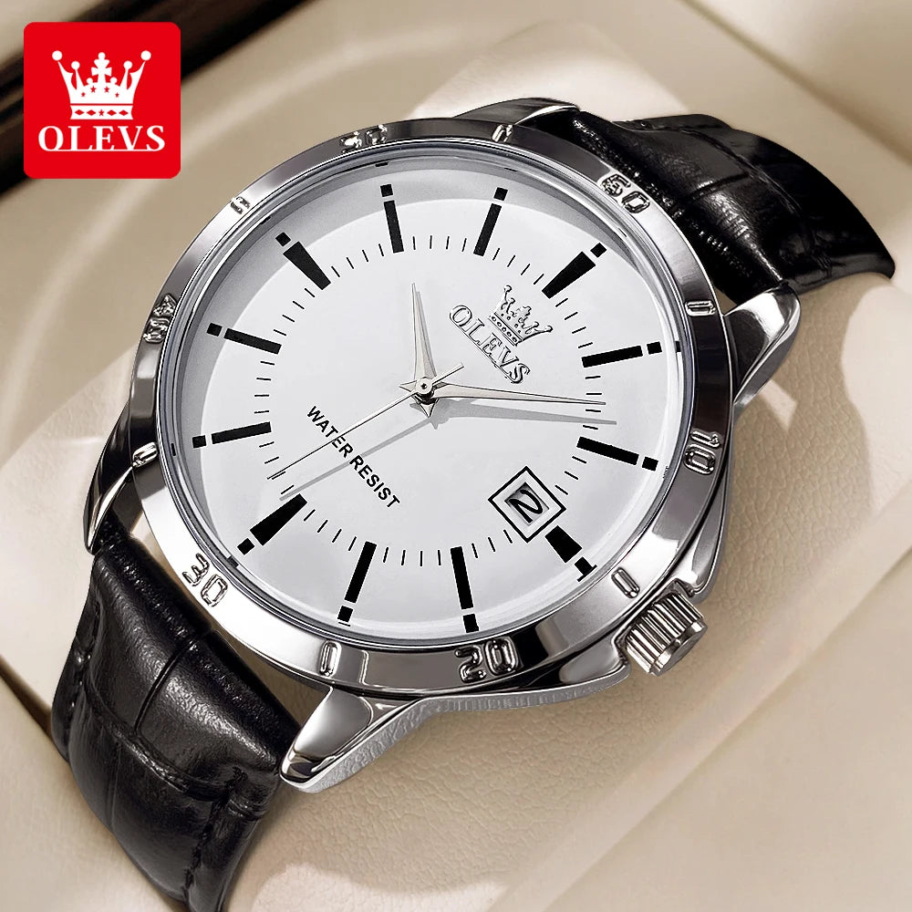 Luxury Men's Quartz Watch with Stainless Steel Band – Waterproof, Luminous, and Elegant Design