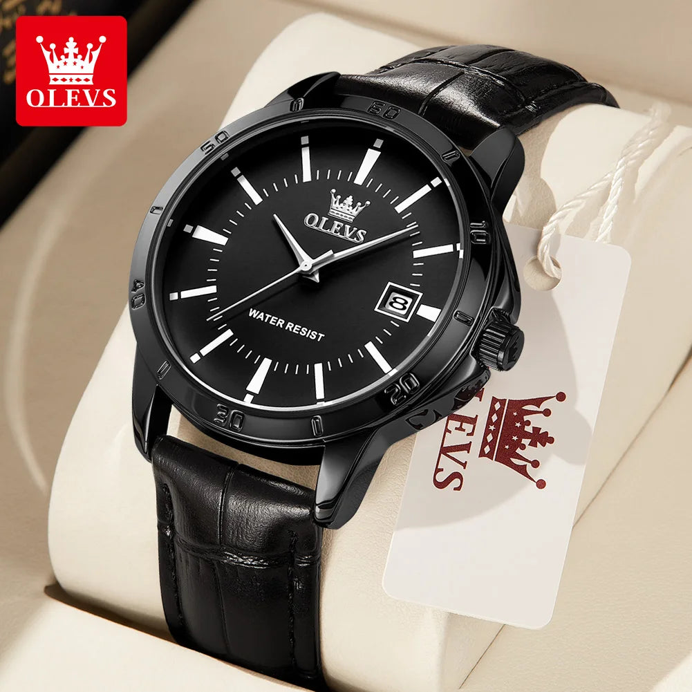 Luxury Men's Quartz Watch with Stainless Steel Band – Waterproof, Luminous, and Elegant Design