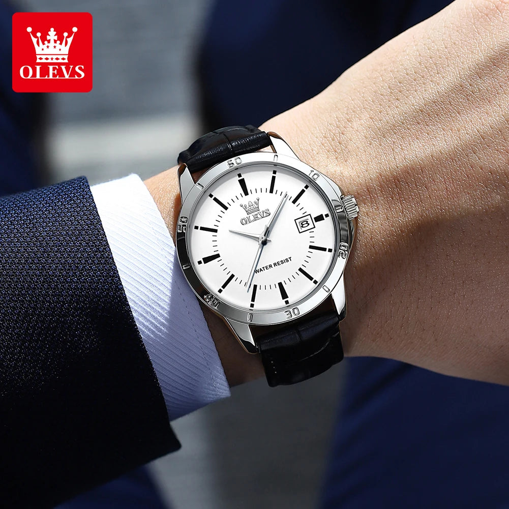 Luxury Men's Quartz Watch with Stainless Steel Band – Waterproof, Luminous, and Elegant Design