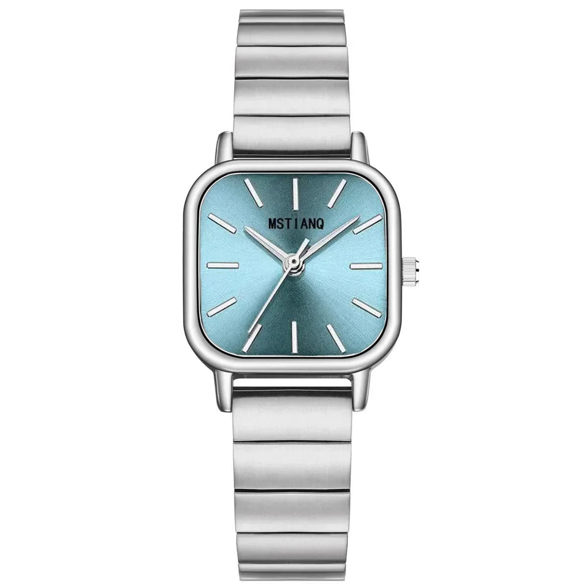 Elegant Women's Square Dial Quartz Watch with Alloy Band – Minimalist and Fashionable Design