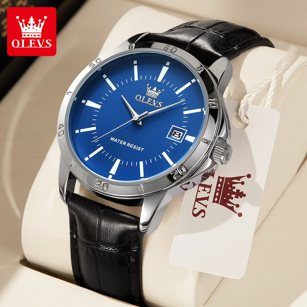 Luxury Men's Quartz Watch with Stainless Steel Band – Waterproof, Luminous, and Elegant Design