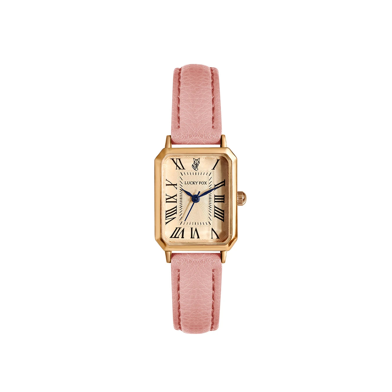 Retro Square Dial Quartz Watch with Leather Strap – Elegant Women’s Casual Timepiece