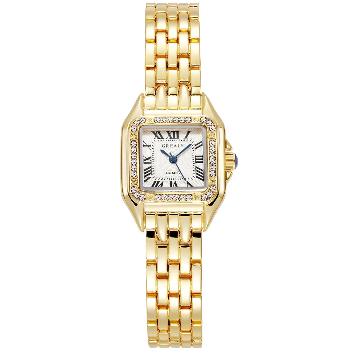 UTHAI Women’s Luxury Quartz Watch - Stylish Gold-Tone Stainless Steel Bracelet Wristwatch